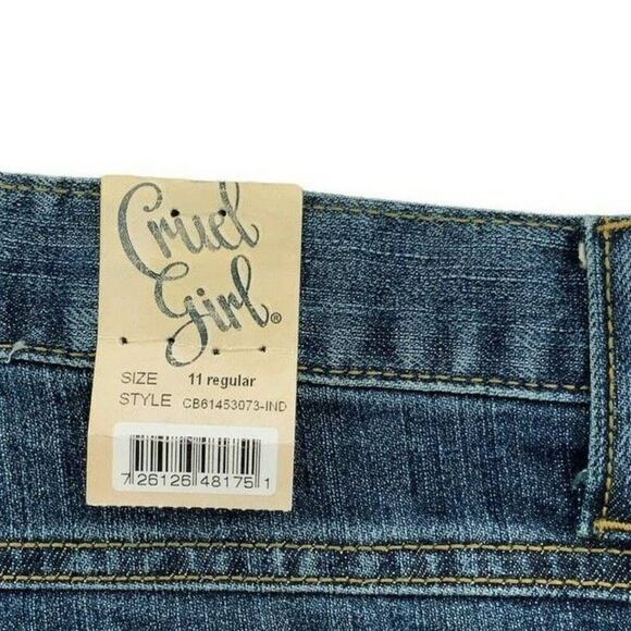 Cruel Girl Dakota Jeans Womens 11 Regular Slim Stretch Dark Wash Streetwear NWT - Picture 10 of 12
